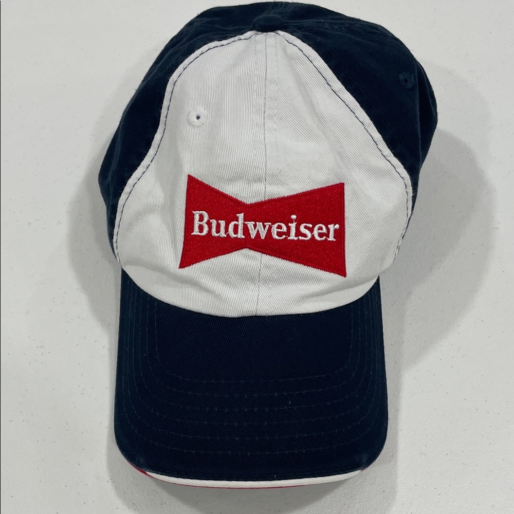 Budweiser bow casual baseball hat Velcro back
